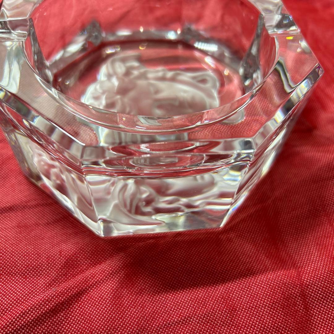 美品 VERSACE 大型　メドゥーサクリスタルアッシュトレイ 13cm