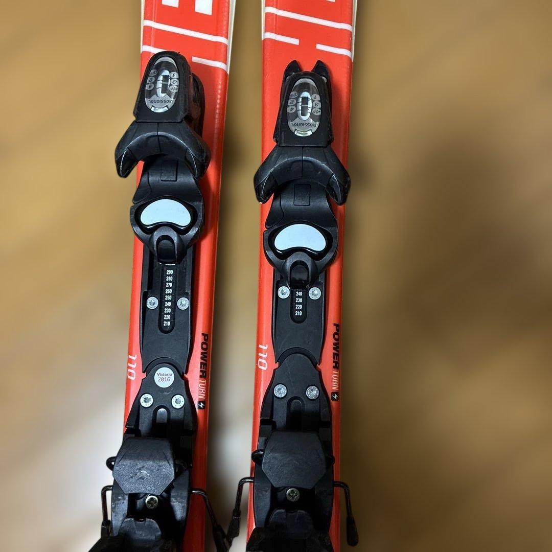 ロシニョール　スキー板　ビンディング　ポール　ストック　110 子供　キッズ