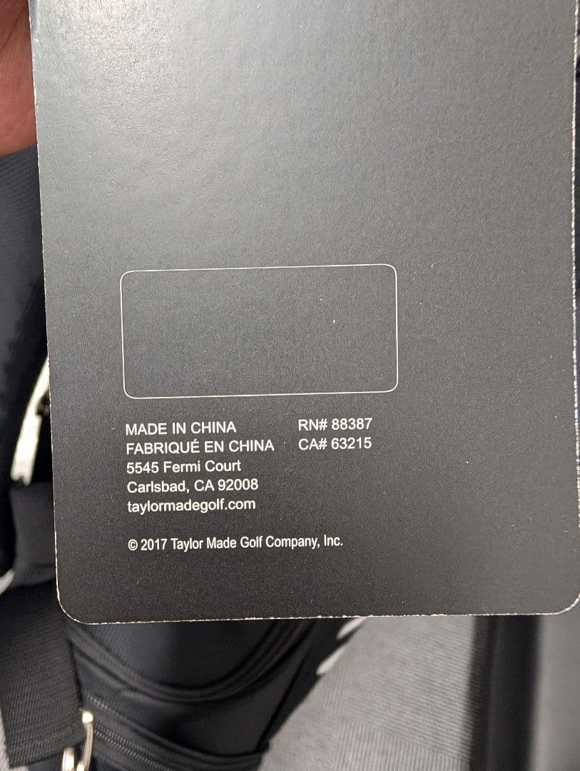 TaylorMade ゴルフキャディバッグ 黒/緑