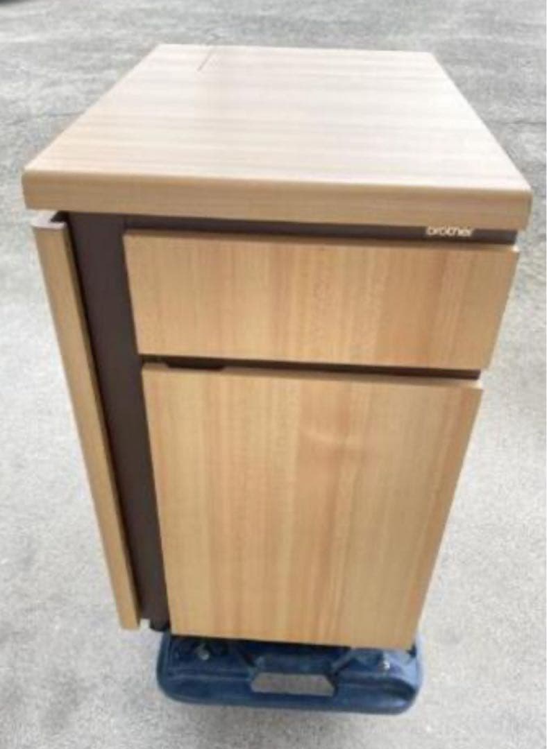 ブラザー工業　ミシン台　折りたたみ式 コンパクトキャビネット　昭和レトロ