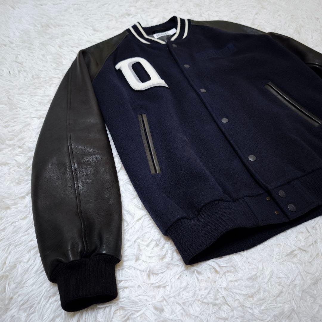 美品 シークエル SEQUEL カシミヤ 袖レザースタジャン 藤原ヒロシ L