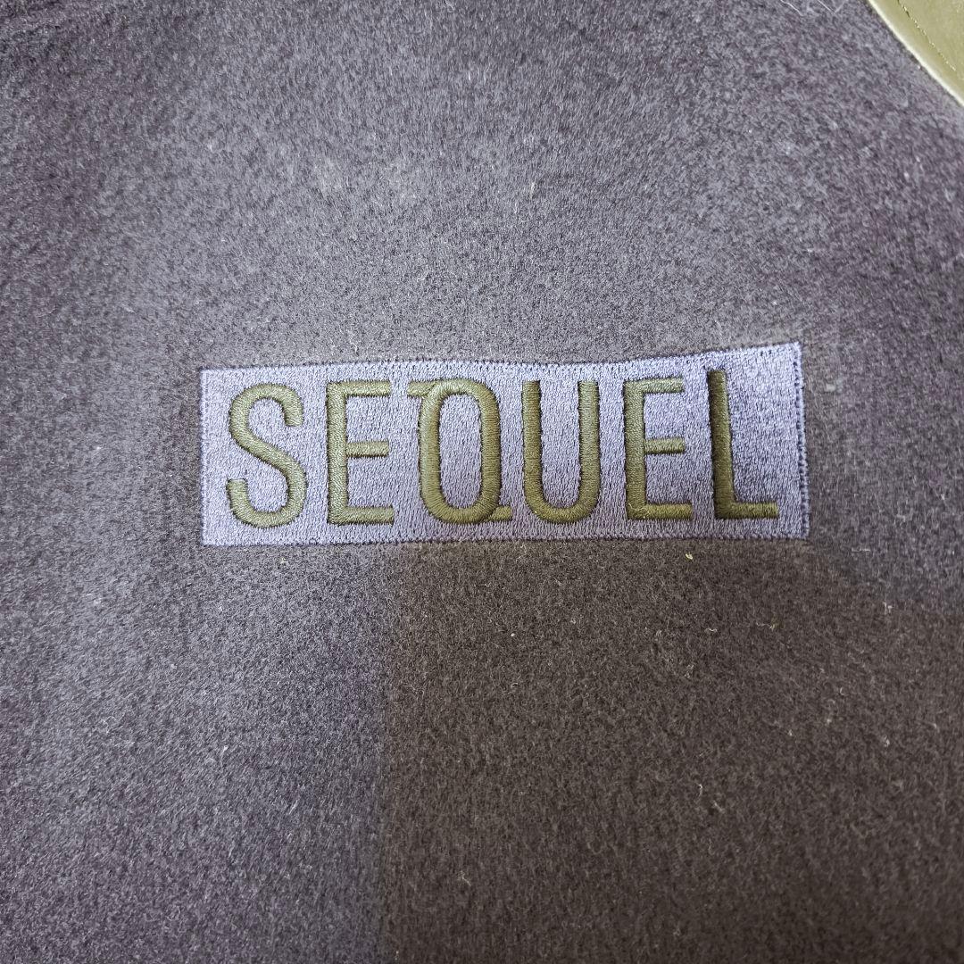 美品 シークエル SEQUEL カシミヤ 袖レザースタジャン 藤原ヒロシ L