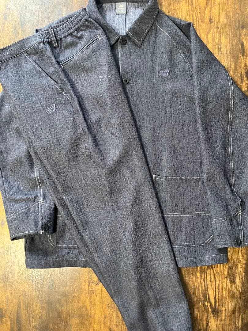ニューバランス「THE CITY」デニムライク 上下セットアップ　XLサイズ
