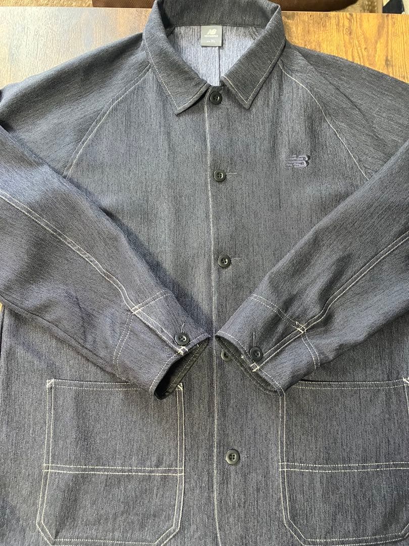 ニューバランス「THE CITY」デニムライク 上下セットアップ　XLサイズ