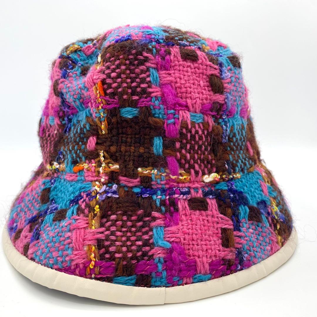 極美品✨グッチ GUCCI バケットハット GGロゴ ツイード