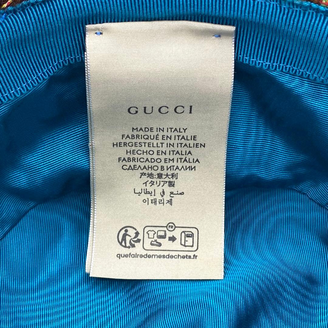 極美品✨グッチ GUCCI バケットハット GGロゴ ツイード
