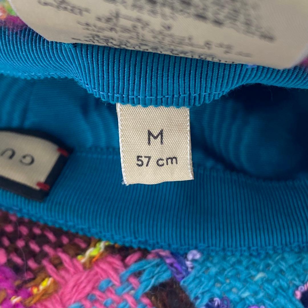 極美品✨グッチ GUCCI バケットハット GGロゴ ツイード