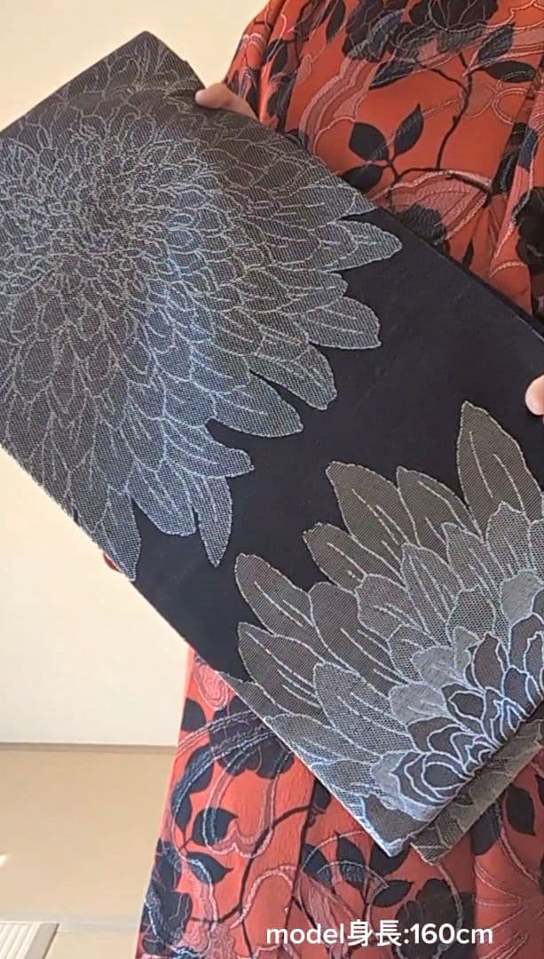 さ*ら様 袋帯 斉藤上太郎 2008Collection 黒地にシルバー