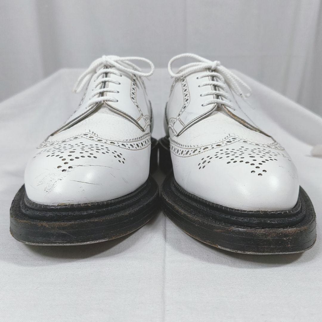 J.M. WESTON　トリプルソール　ウィングチップ　ブローグシューズ　白