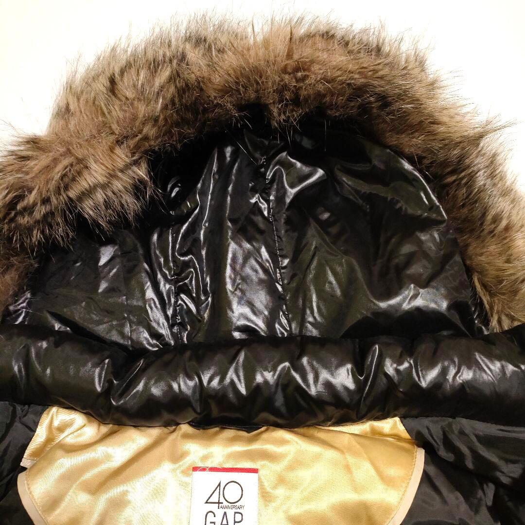 美品* GAP 40周年限定 ダウンベスト ファーフード 脱着 2way