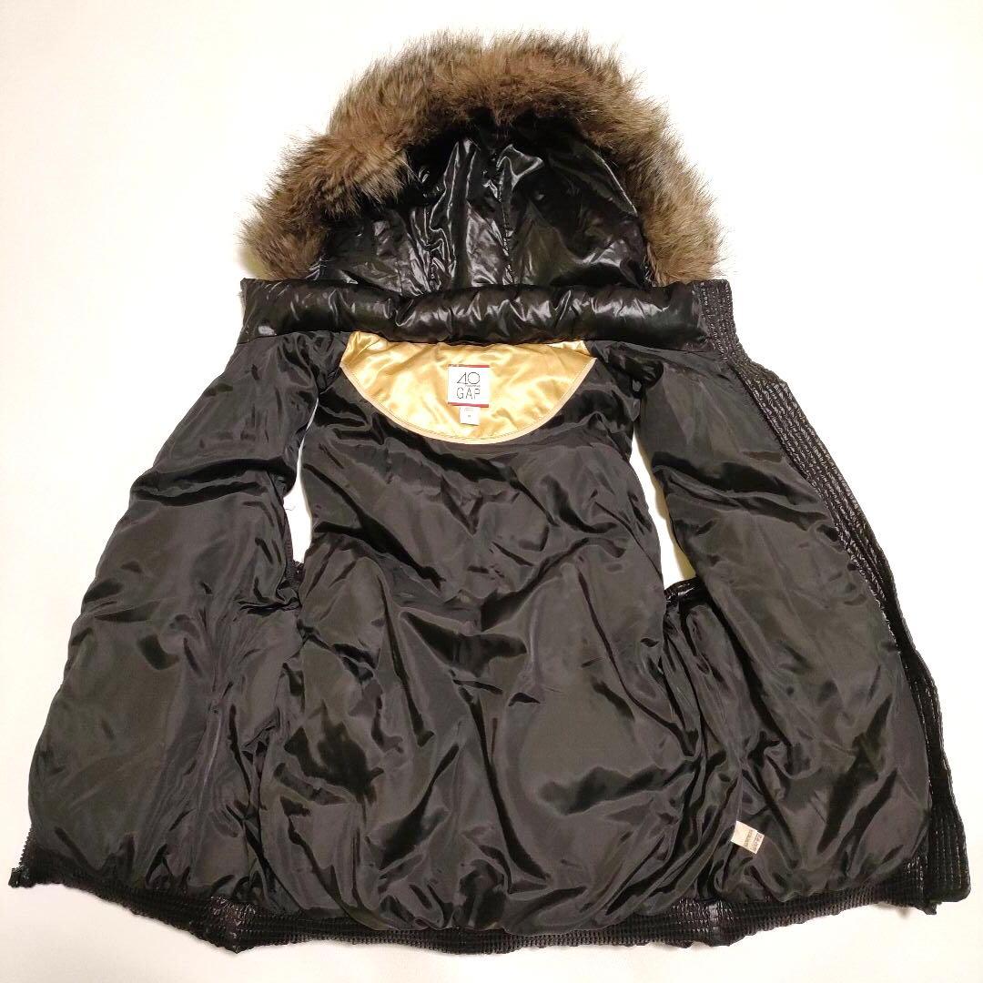 美品* GAP 40周年限定 ダウンベスト ファーフード 脱着 2way
