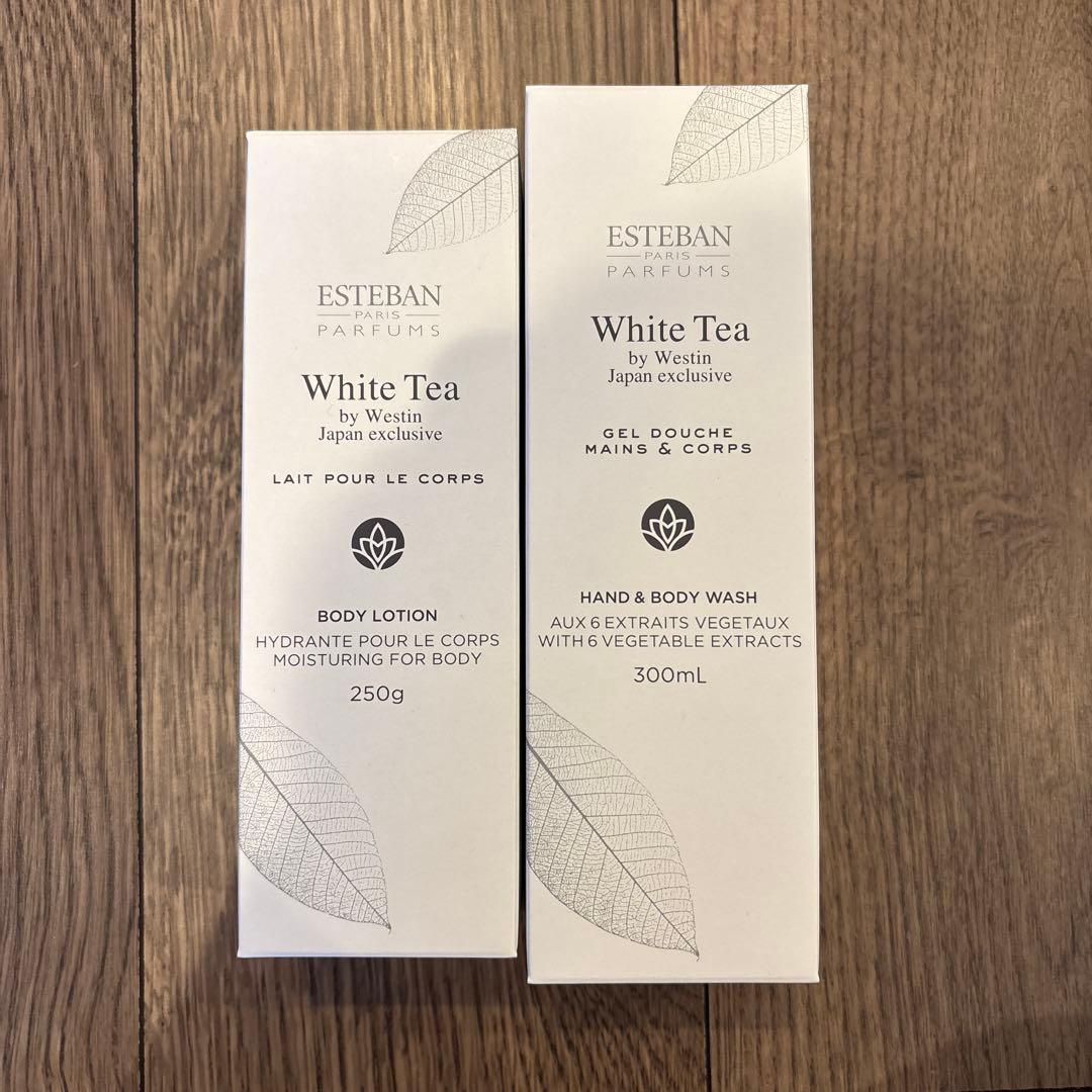 ESTEBAN ホワイトティー ボディローション＆ハンドウォッシュセット