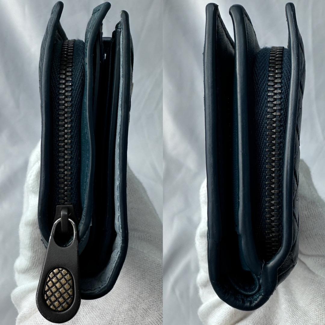 【美品】 ボッテガヴェネタ 財布 イントレチャート レザー 箱布袋付き