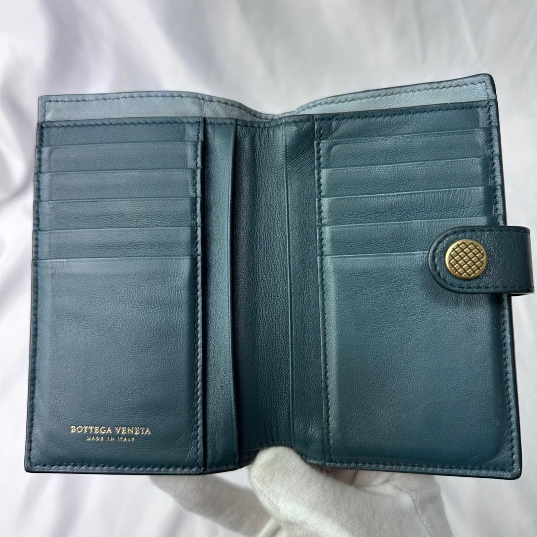 【美品】 ボッテガヴェネタ 財布 イントレチャート レザー 箱布袋付き