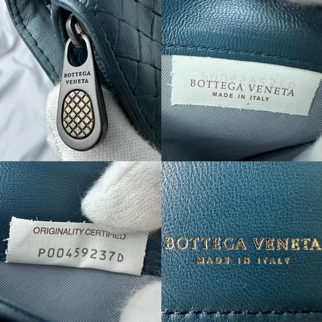 【美品】 ボッテガヴェネタ 財布 イントレチャート レザー 箱布袋付き