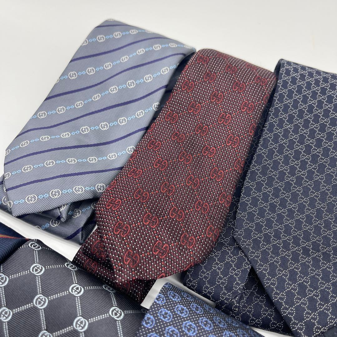【極美品】Gucci GG ネクタイセット 12本　まとめ売り　ロット　ブランド