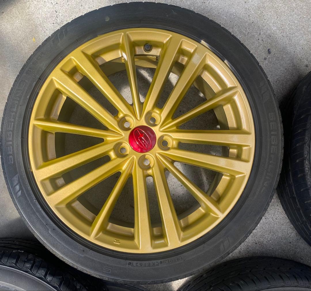 ②TTosh_T〈綺麗〉インプレッサ　純正ゴールドホ