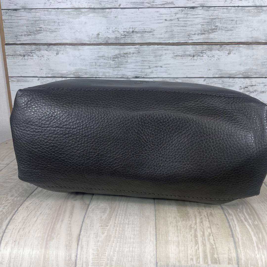 【美品】HIROFU ショルダーバッグ　ハンドバッグ2way A4収納　グレー