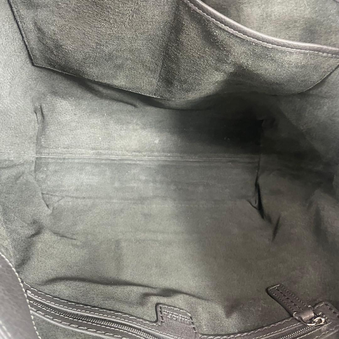 【美品】HIROFU ショルダーバッグ　ハンドバッグ2way A4収納　グレー