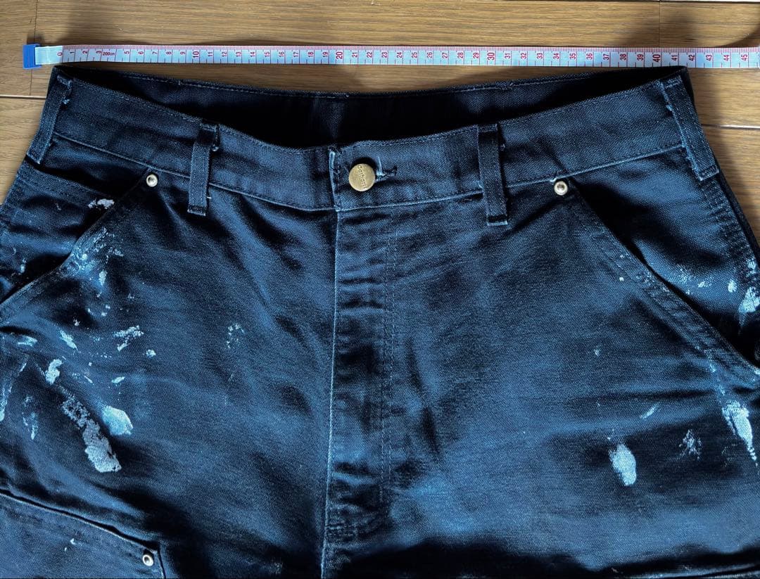 Carhartt ダブルニー ブラック ダック ワーク パンツ w34