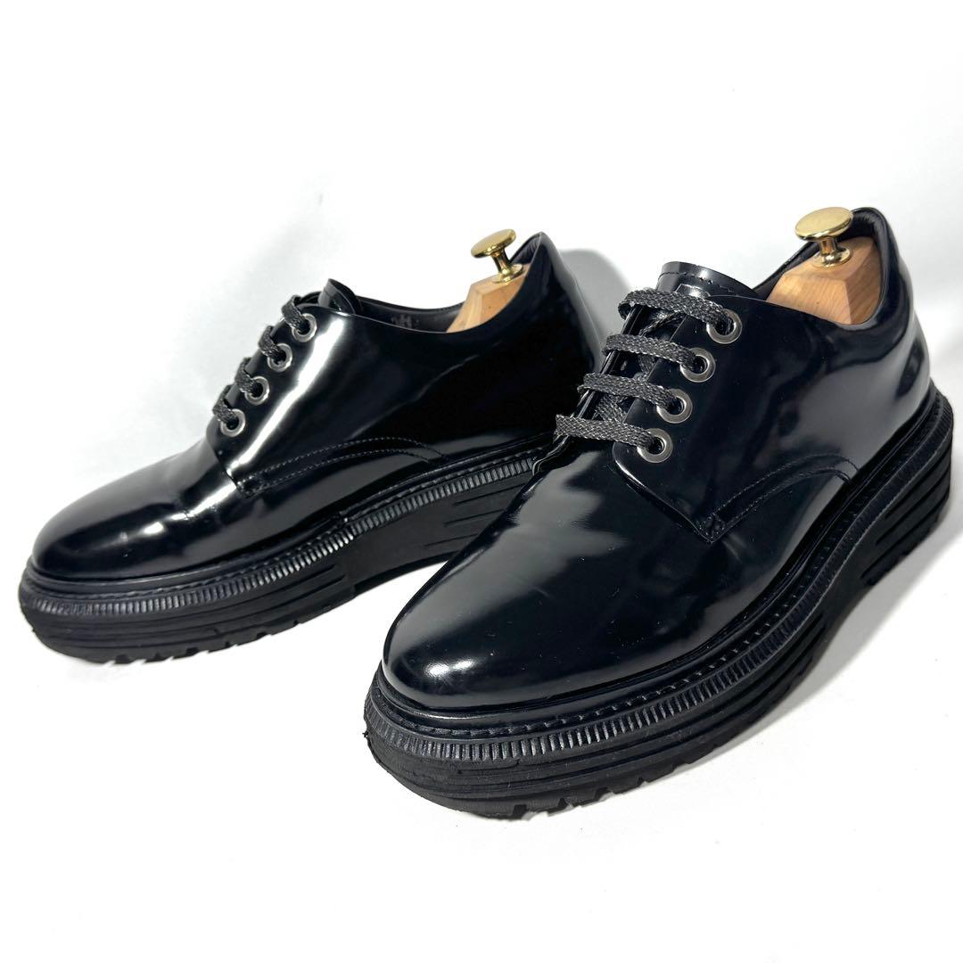 イタリア製 エンポリオアルマーニ 厚底レザースニーカー