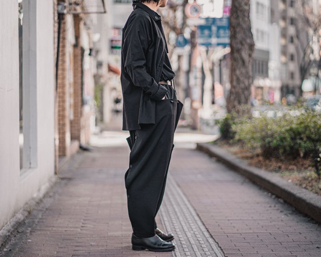 目玉カバーサルエルパンツ　ヨウジヤマモトプールオム