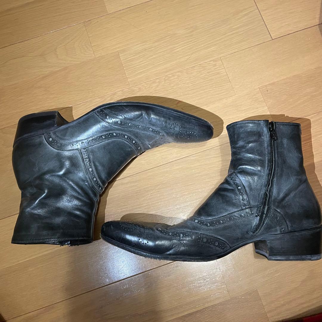 gianni barbato ブラックブーツ 40