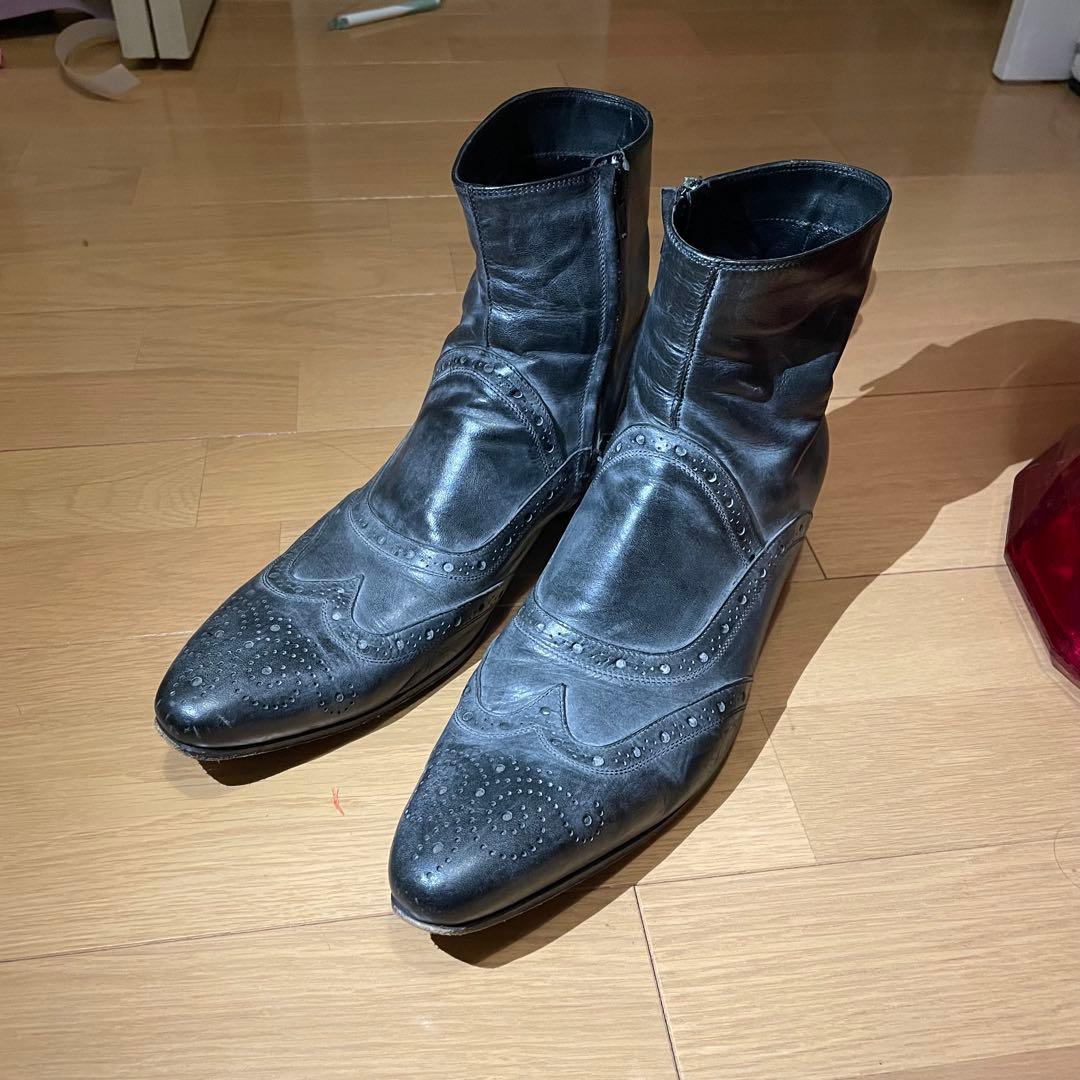 gianni barbato ブラックブーツ 40