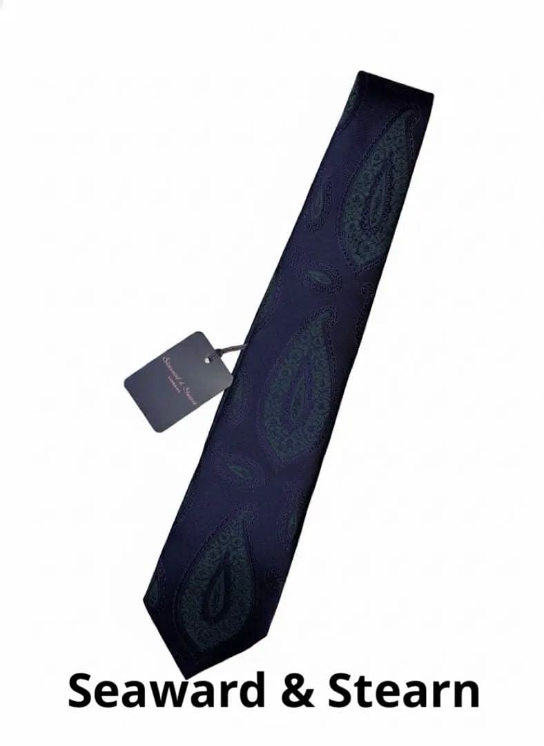 未使用品 Seaward & Stearn ペイズリーネクタイ