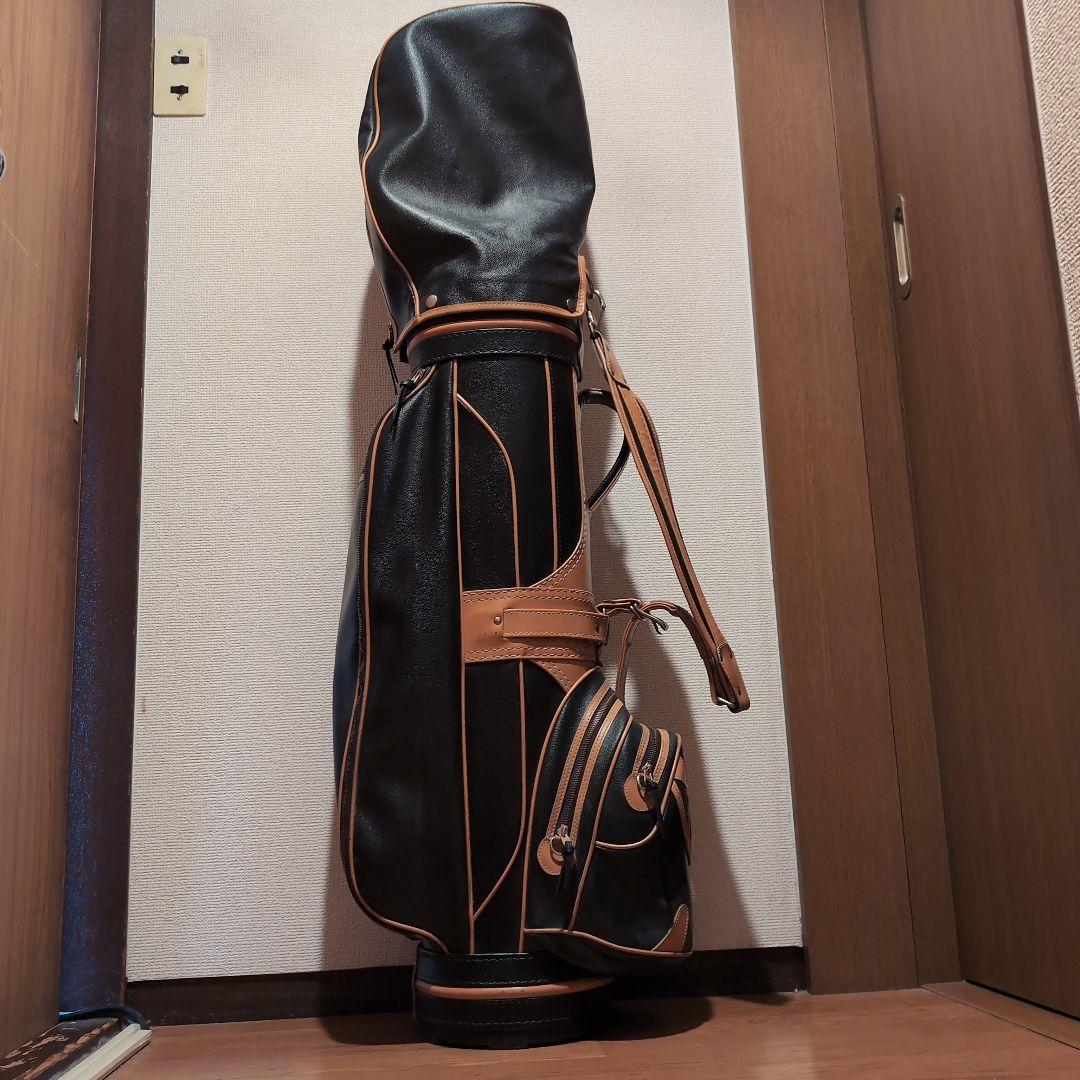 トラサルディ…ゴルフバッグ・キャディバッグ 黒と茶色