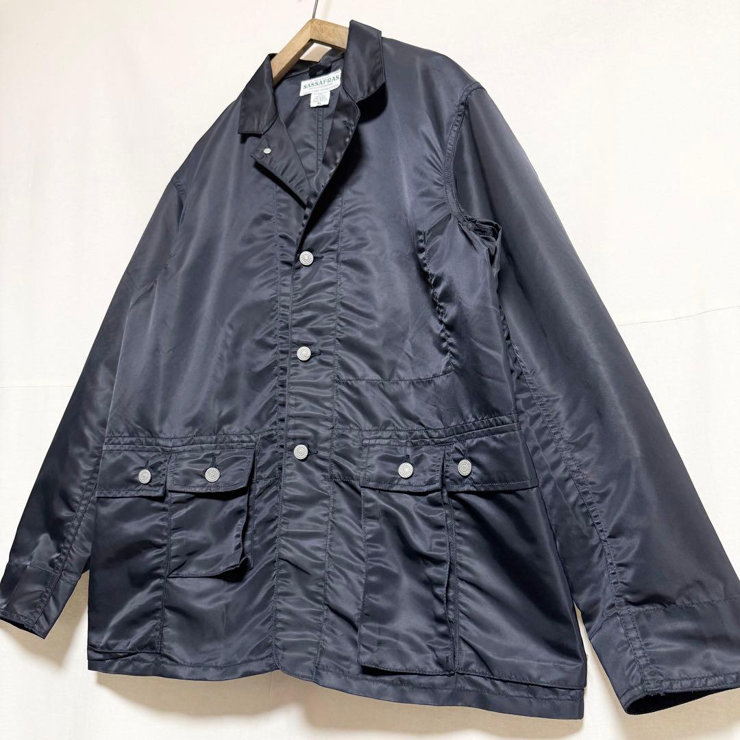 ⬜︎XLサイズ！SASSAFRAS ナイロンカバーオールジャケット