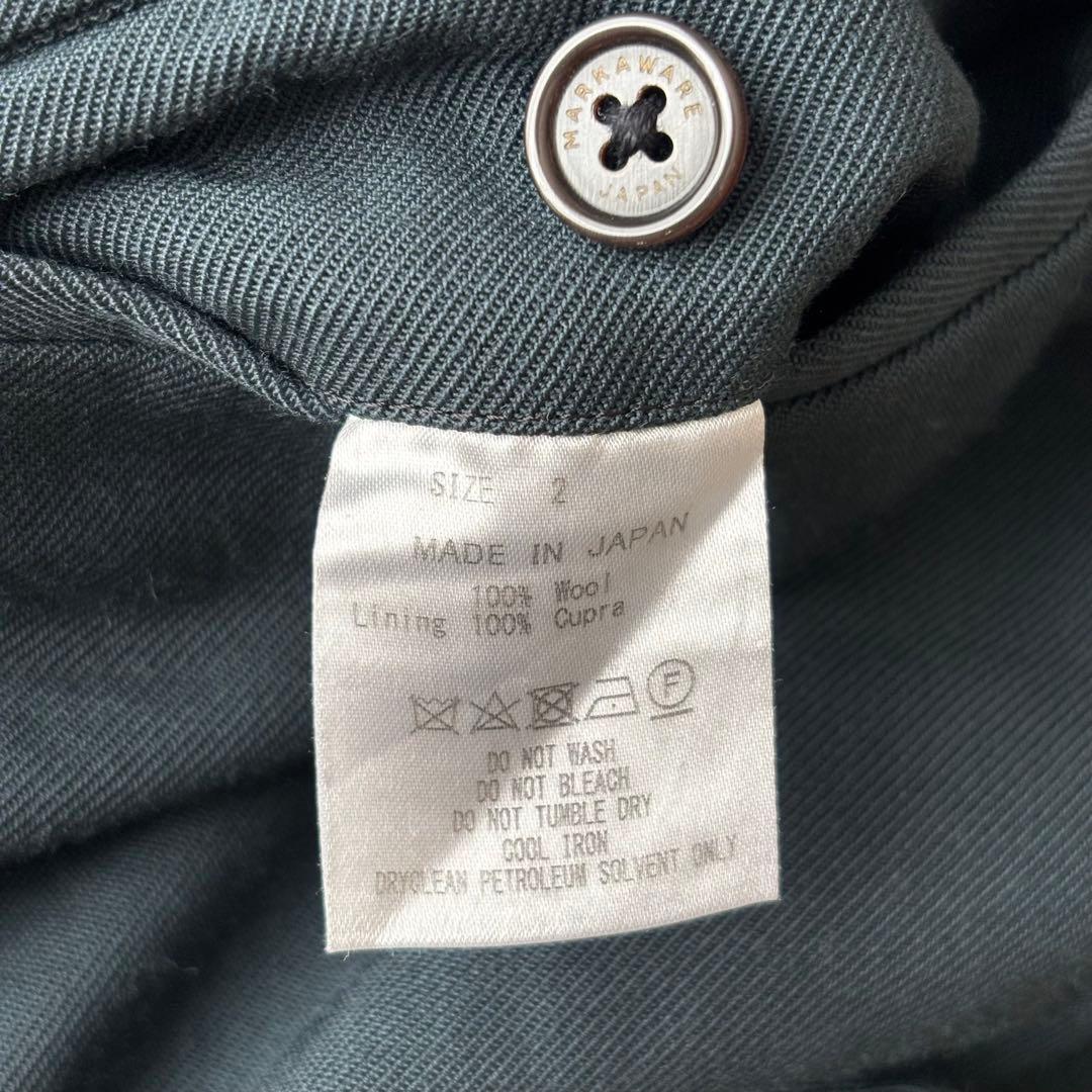 MARKAWARE フロントプリーツペグトップサバイバルクロス スラックス 2