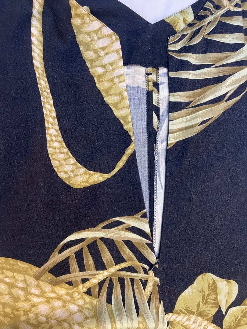 ALBAROSAリーフバスケットプリントコンビネゾン　オールインワン　つなぎ