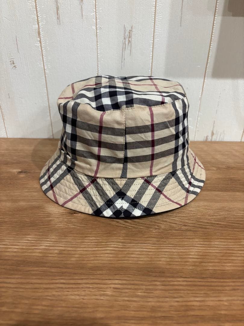 【美品】BURBERRY バーバリー ノバチェック リバーシブルバケットハット