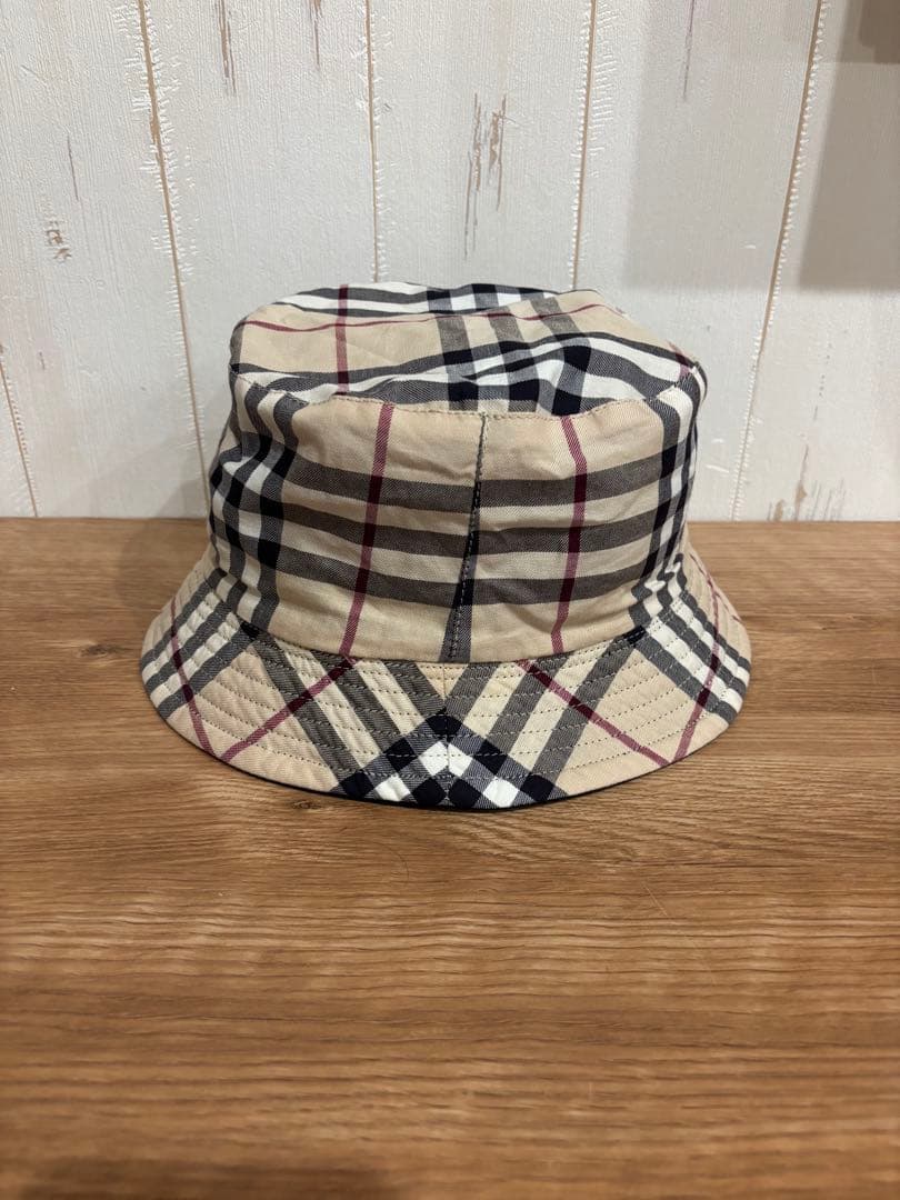 【美品】BURBERRY バーバリー ノバチェック リバーシブルバケットハット