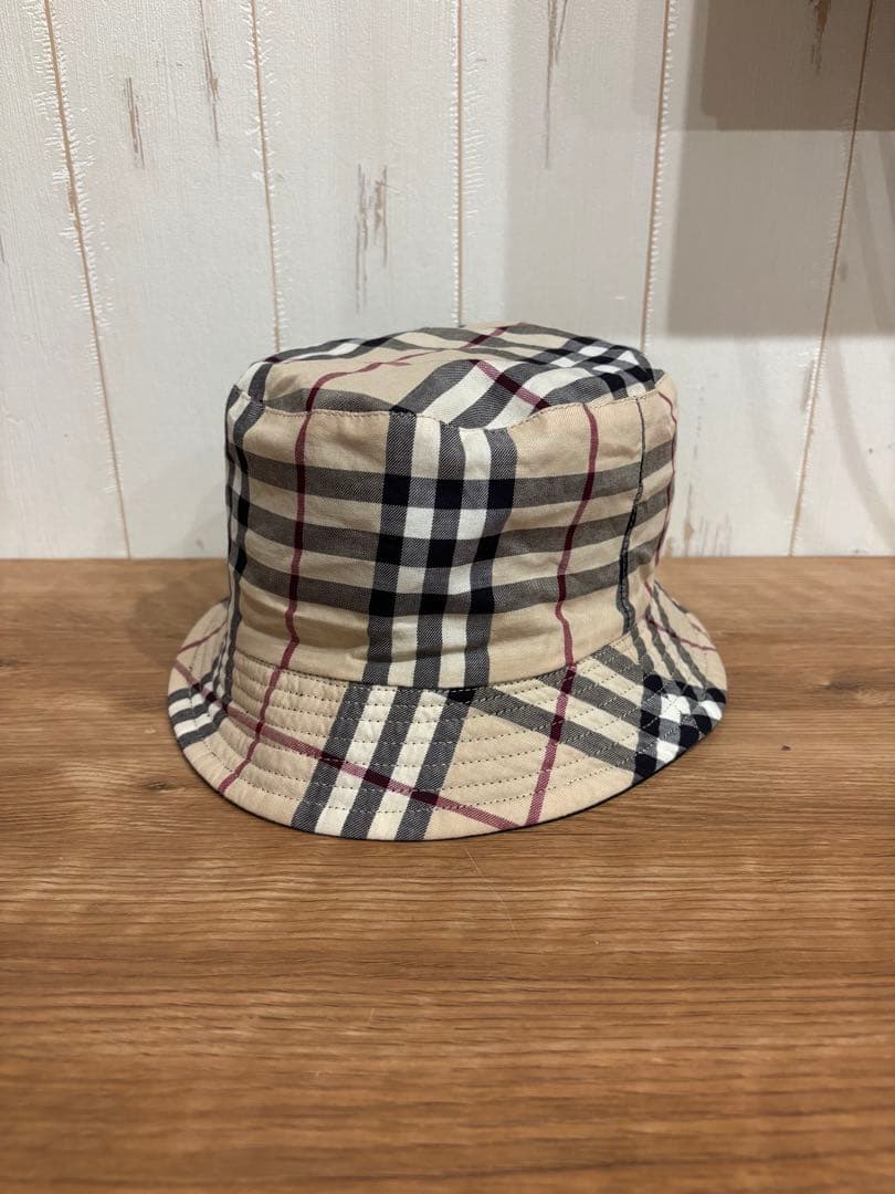 【美品】BURBERRY バーバリー ノバチェック リバーシブルバケットハット