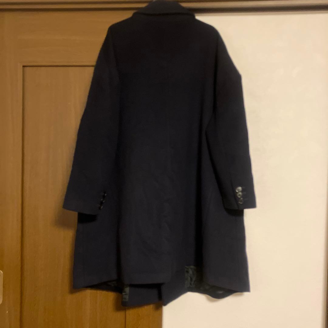 2日間限定出品　NEMETH ネイビー ウール混 オーバー コート