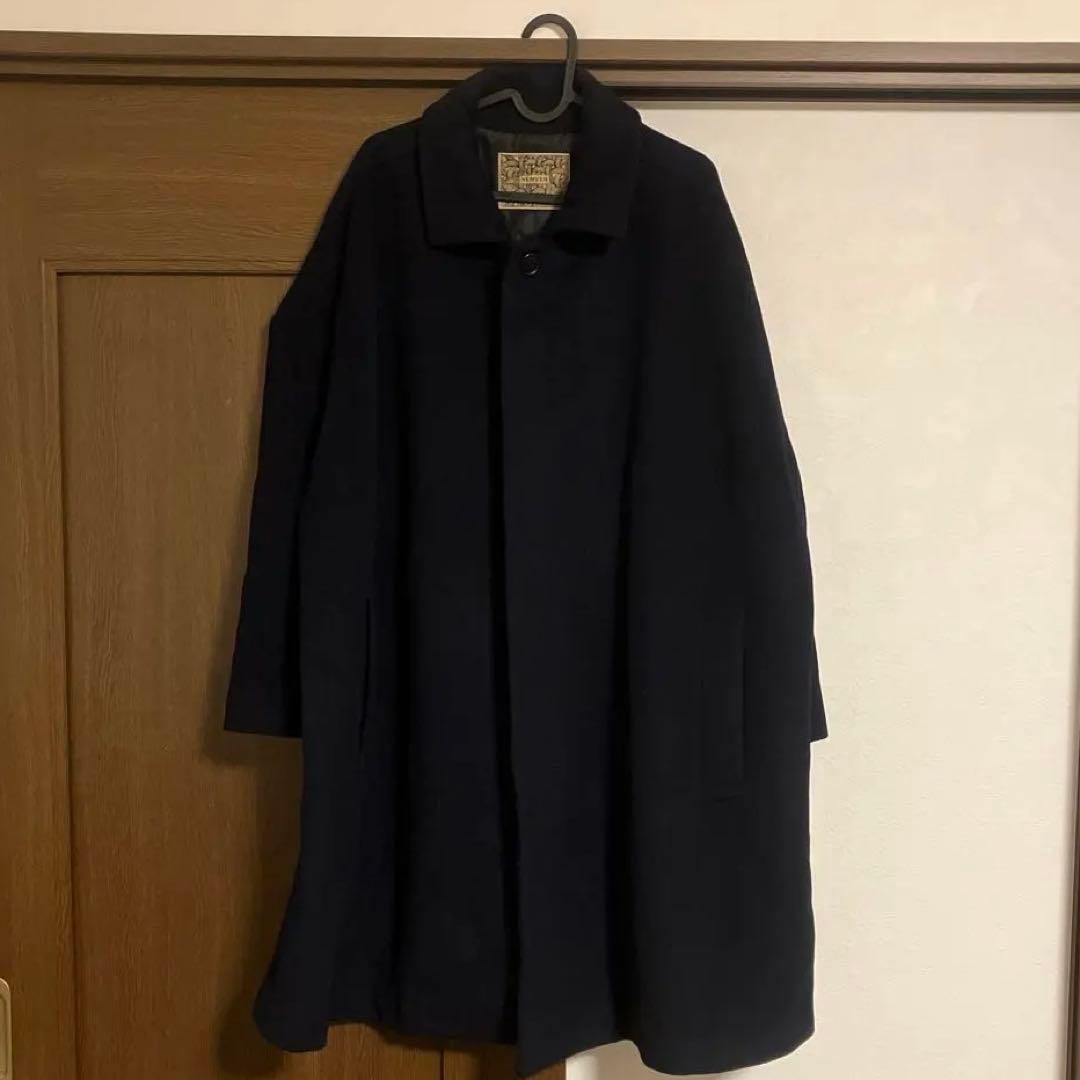 2日間限定出品　NEMETH ネイビー ウール混 オーバー コート