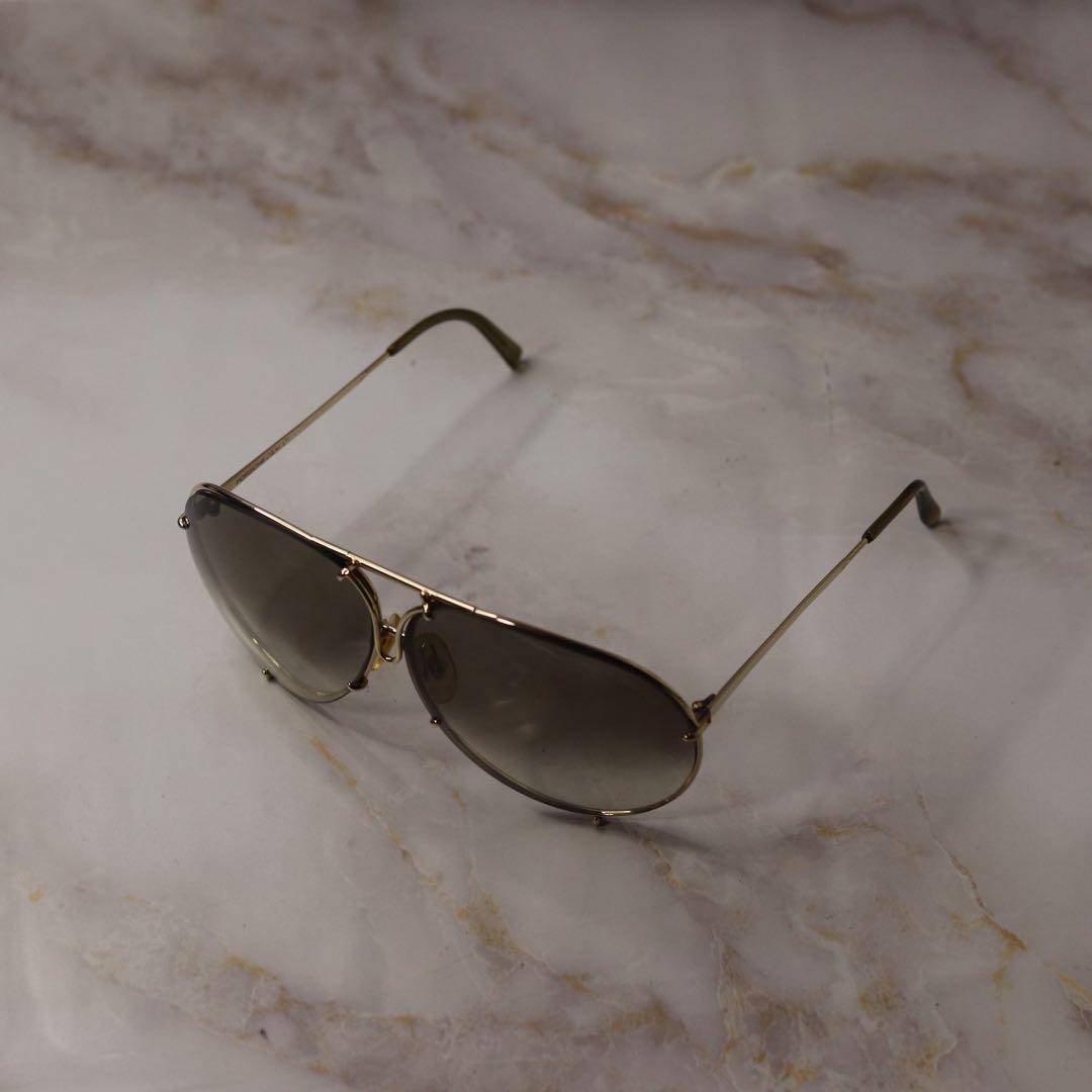 PORSCHE ティアドロップ y2k アビエーター サングラス ケース付き