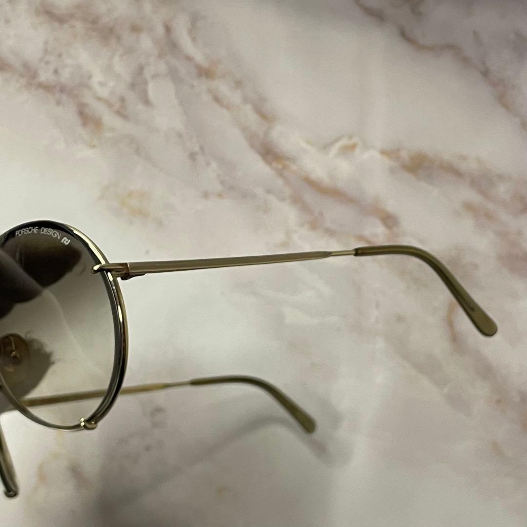 PORSCHE ティアドロップ y2k アビエーター サングラス ケース付き