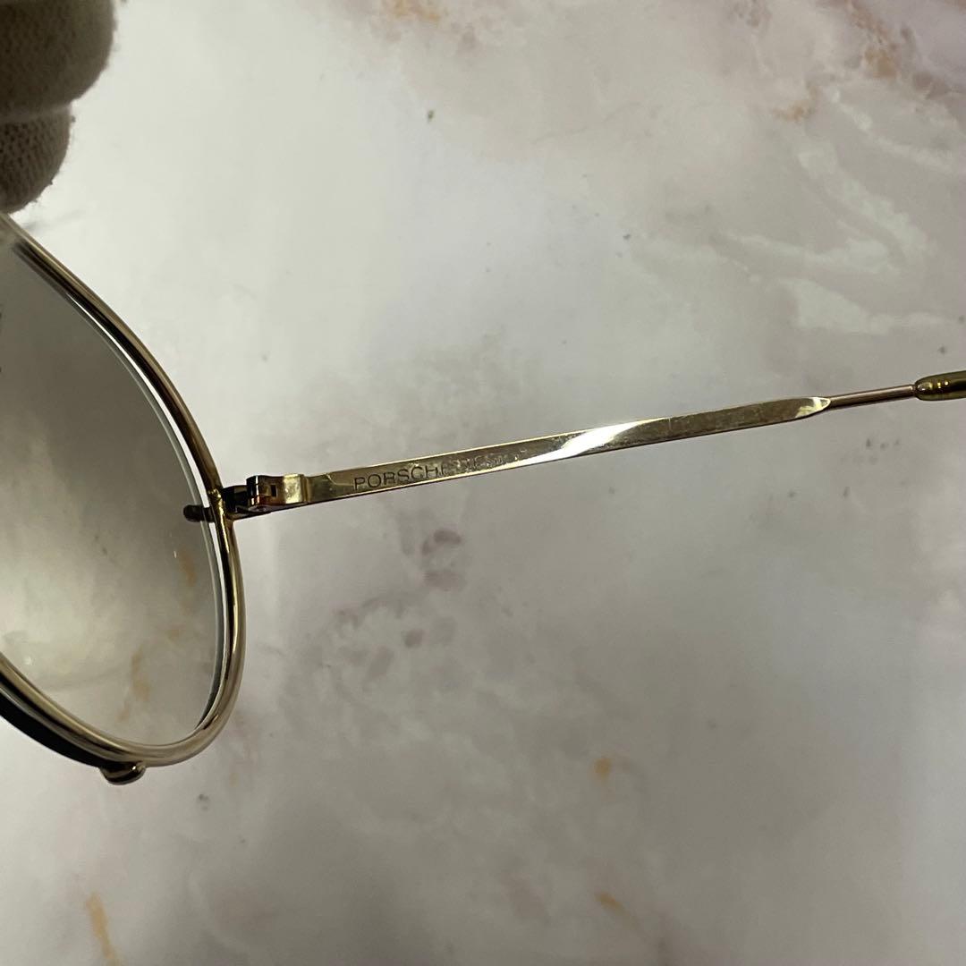 PORSCHE ティアドロップ y2k アビエーター サングラス ケース付き