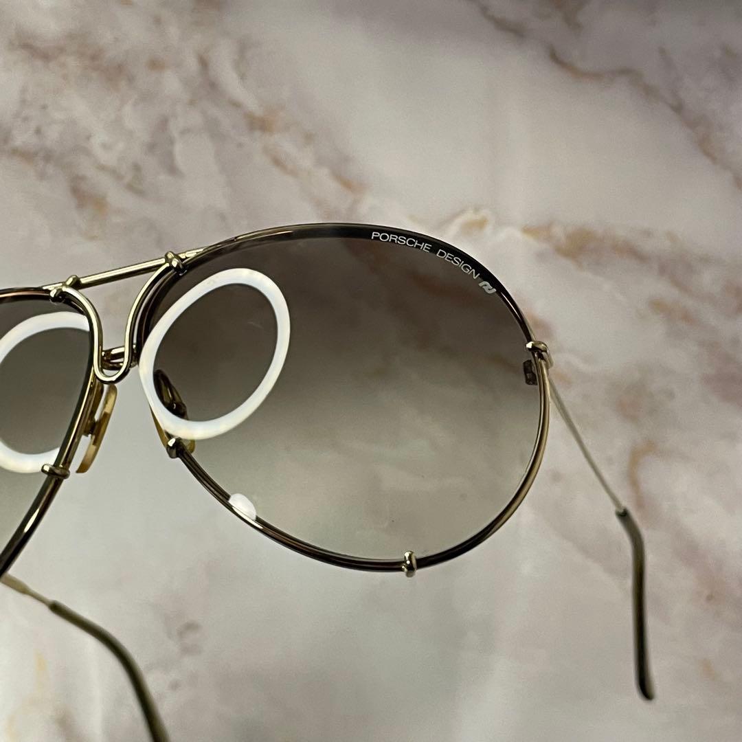 PORSCHE ティアドロップ y2k アビエーター サングラス ケース付き