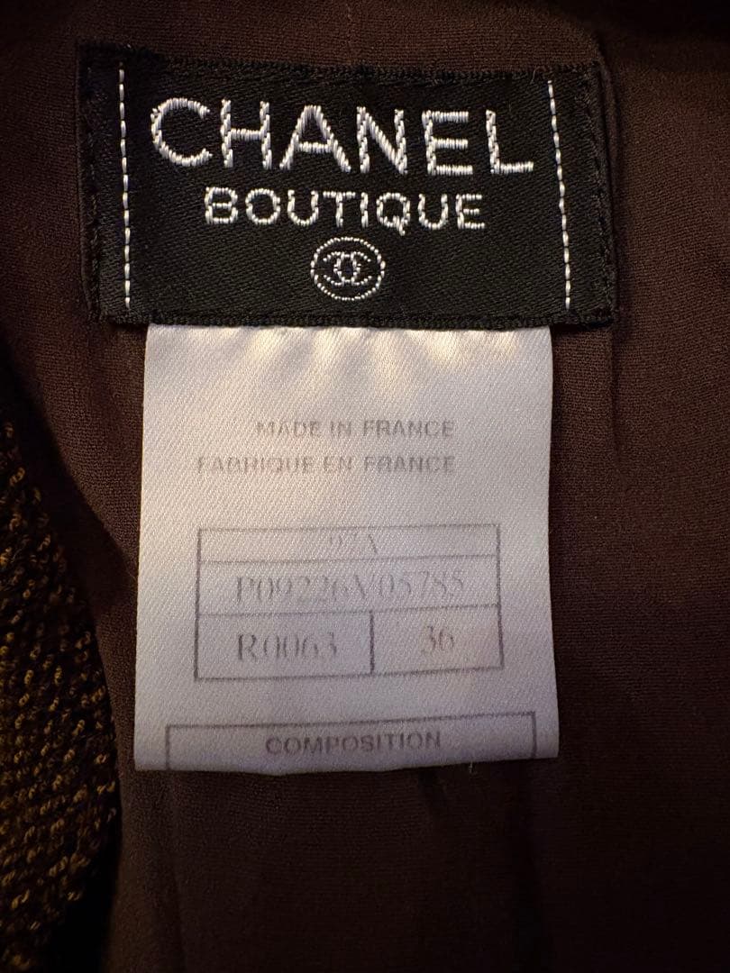 ヴィンテージChanel ブラウンニットオールインワン　ジャンプスーツ