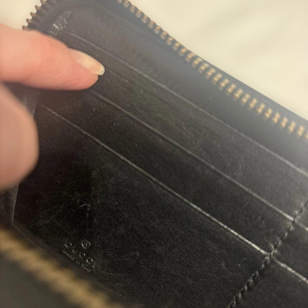 【 GUCCI グッチ 】財布 長財布 黒 ブラック キルティング