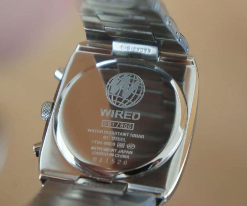 WIRED クロノグラフ メンズ腕時計 限定モデル 7T94-0BE0 祐真朋樹