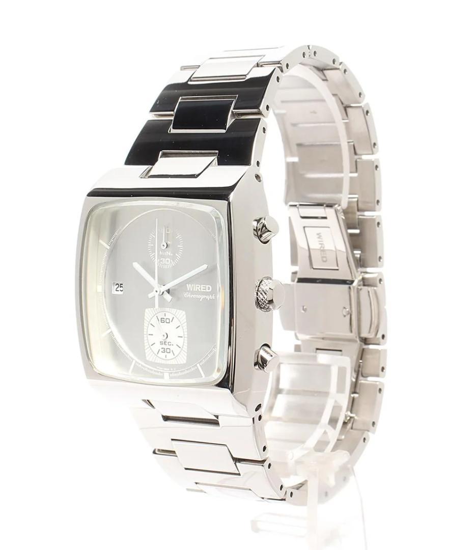 WIRED クロノグラフ メンズ腕時計 限定モデル 7T94-0BE0 祐真朋樹