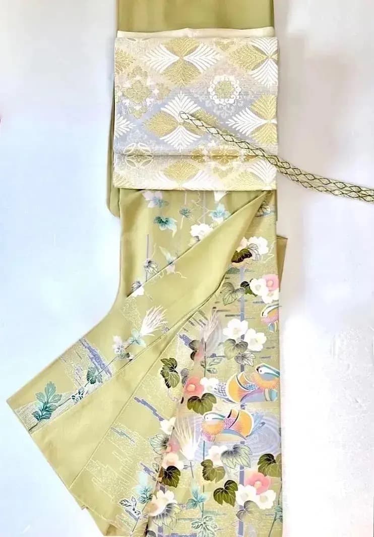 ご予約中 秀逸美品 鴛鴦 加賀友禅 世代を受け継ぐ名品 訪問着 気品ある優美さ