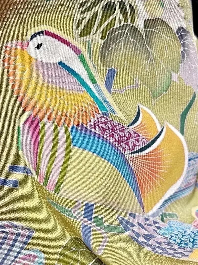 ご予約中 秀逸美品 鴛鴦 加賀友禅 世代を受け継ぐ名品 訪問着 気品ある優美さ