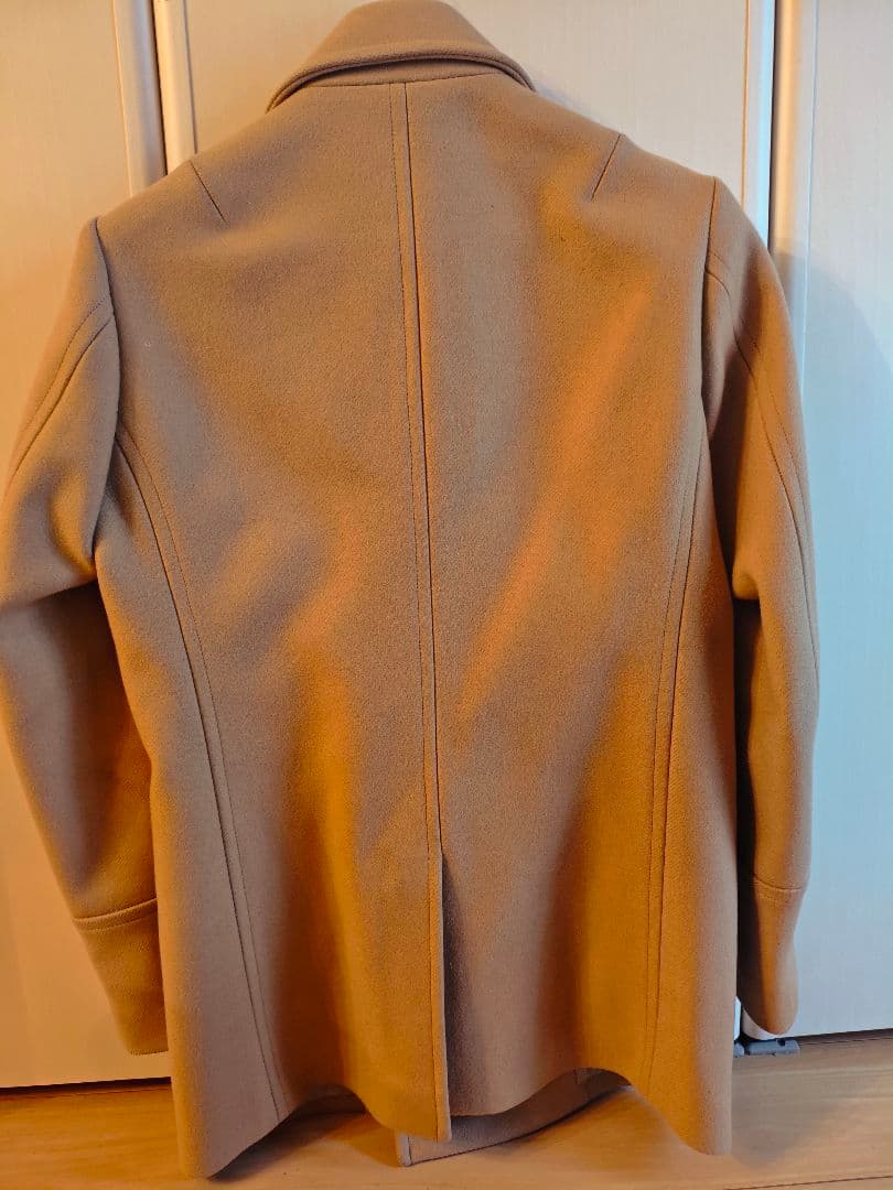 ATTACHMENT カシミア混　二重織メルトンピーコート