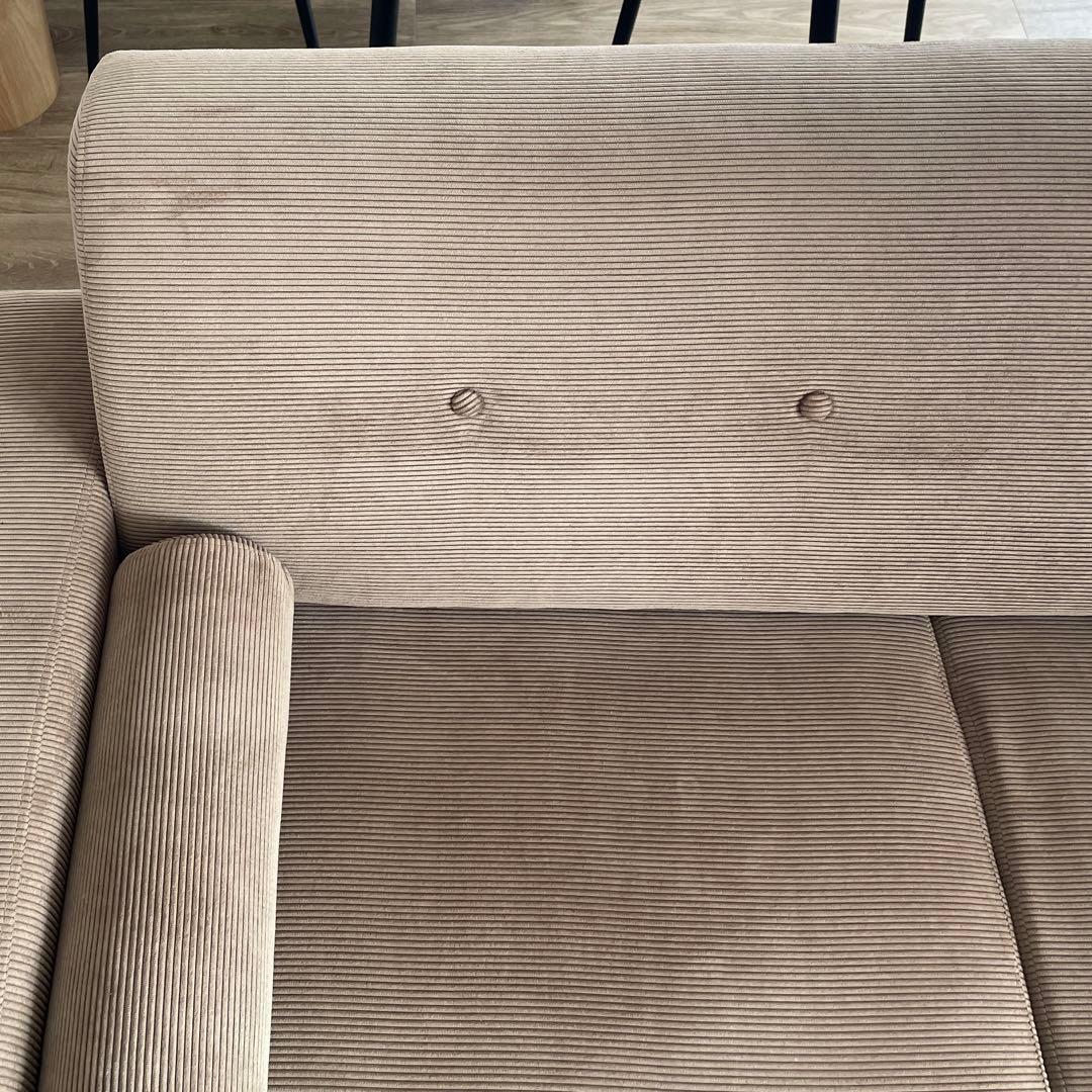 7/31まで【最終価格】LOWYA　2人掛けソファ　モカ